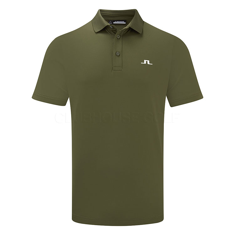 J.Lindeberg Bridge Golf Polo Shirt Forest Green/White GMJT13034-M354