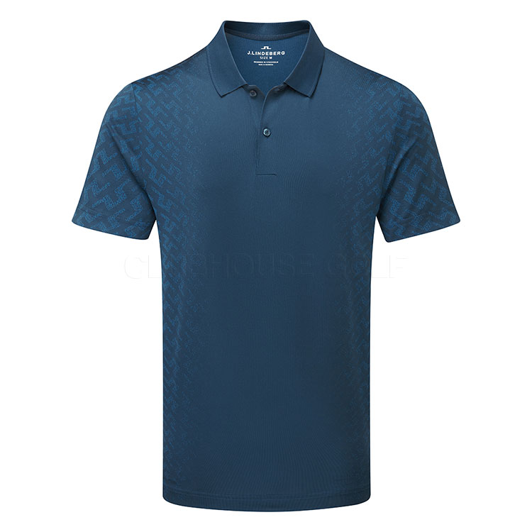 J.Lindeberg Kalle Golf Polo Shirt JL Navy/Dark Blue GMJT14156-6855