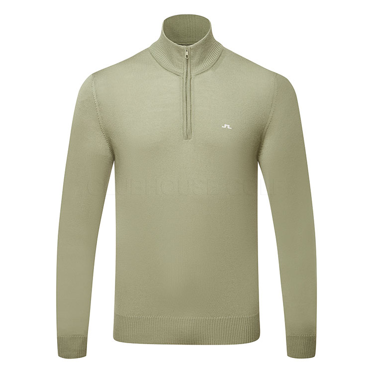 J.Lindeberg Kian 1/4 Zip Golf Sweater Oil Green GMKW11845-M311