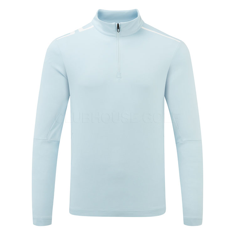 J.Lindeberg Leon 1/4 Zip Golf Sweater Winter Sky/White GMJS14113-O072