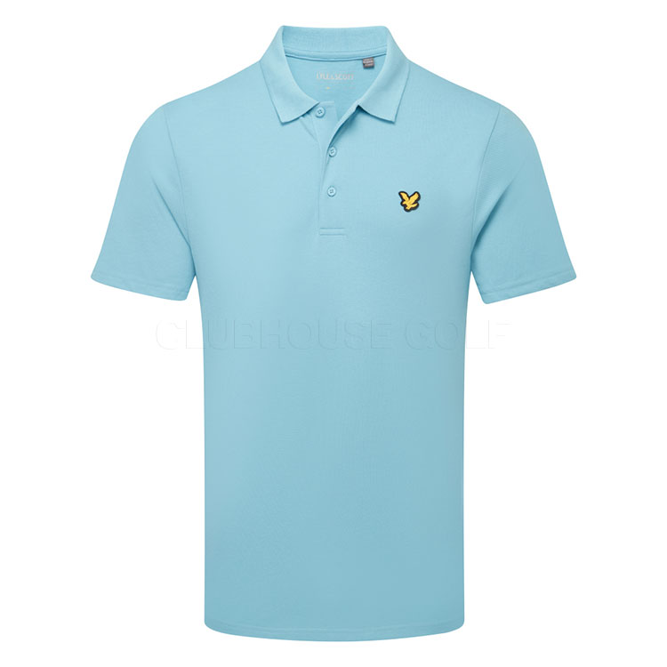 Lyle & Scott Core Golf Polo Shirt Aquamarine Blue SP2466-661