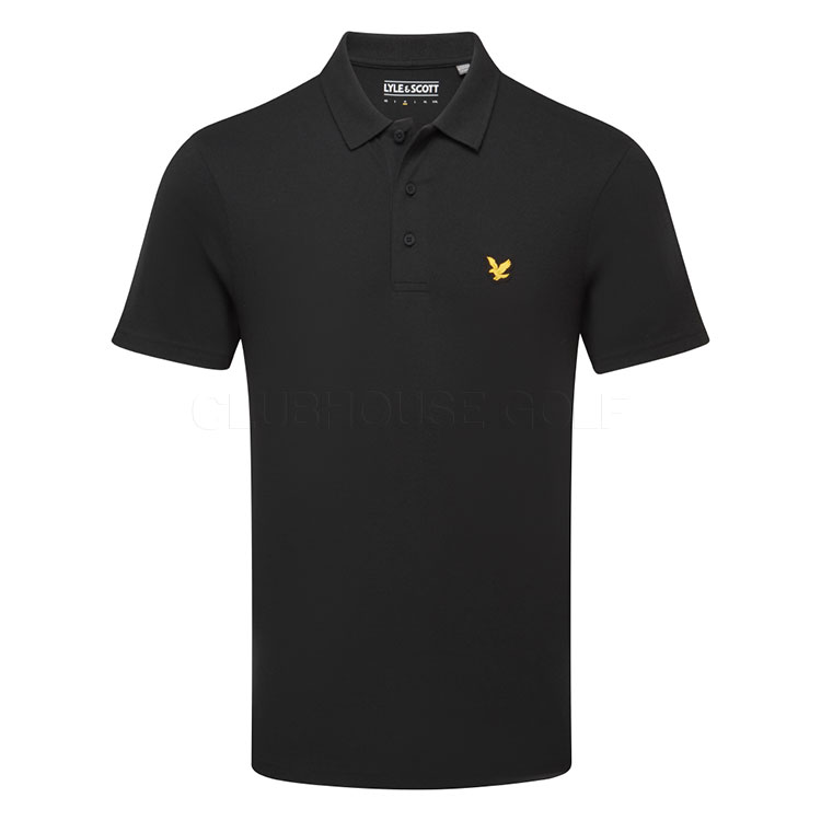 Lyle & Scott Core Golf Polo Shirt Jet Black SP2466-Z865