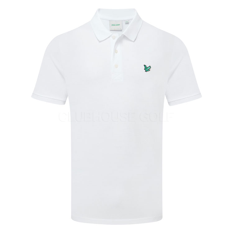 Lyle & Scott Green Eagle Golf Polo Shirt White SP2010VOTG-626
