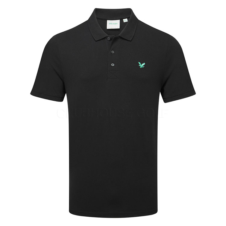 Lyle & Scott Green Eagle Golf Polo Shirt Jet Black SP2010VOTG-Z865