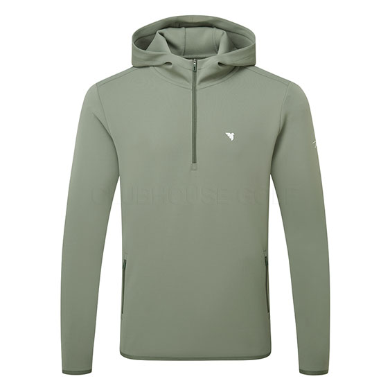 Macade Therma 1/4 Zip Golf Hoodie Sage Green MHO2511016