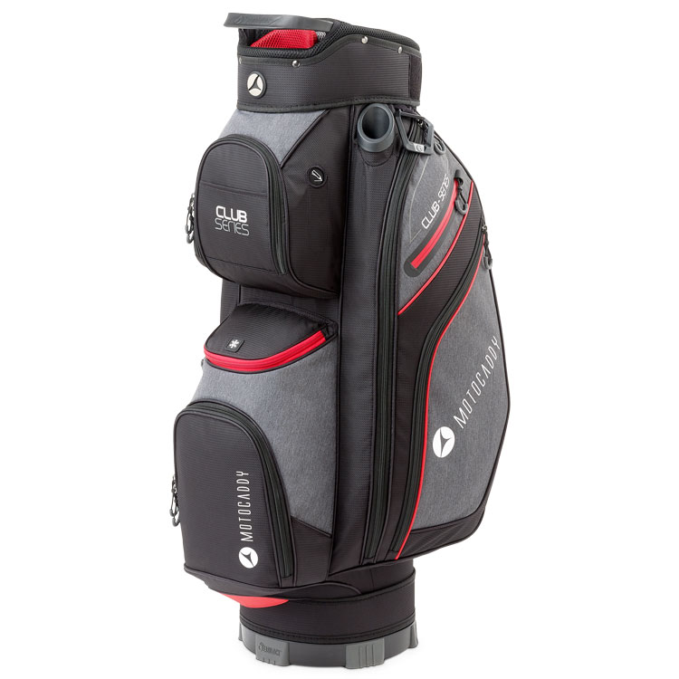 Motocaddy Club Series Golf Cart Bag Black/Charcoal/Red BG24CLBKBL