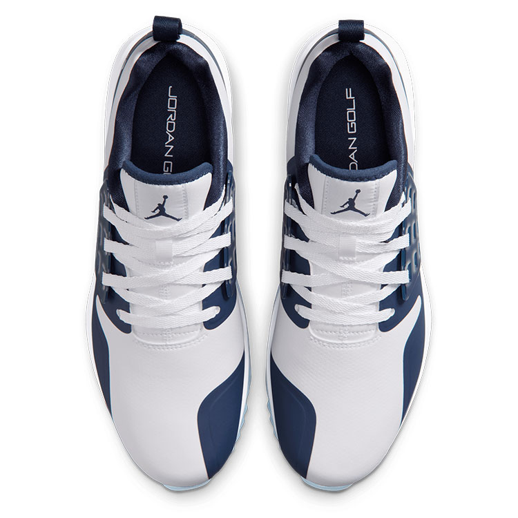 Nike Jordan Grind Golf Shoes White/Midnight Navy/White - Clubhouse