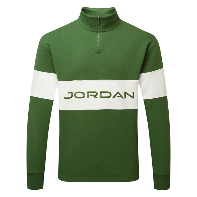 Nike Jordan 1/2 Zip Golf Sweater Forest Green/Sail HF9919-335
