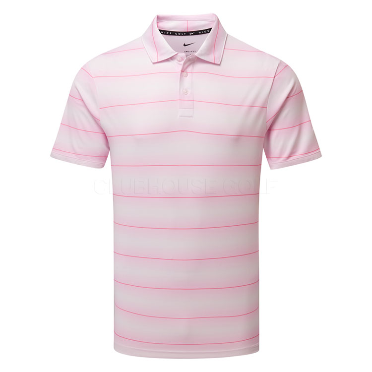 Nike Dri-FIT Par 5 Stripe Golf Polo Shirt Pearl Pink IB0218-664
