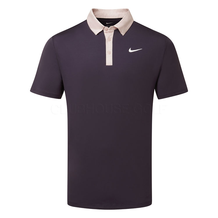 Nike Dry Tour Contrast Golf Polo Shirt Cave Purple/Silt Red/White FZ7501-540