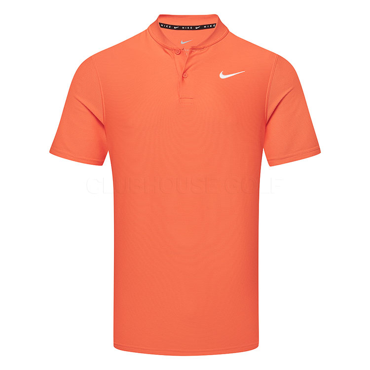 Nike Dri-FIT Velocity Blade Golf Polo Shirt Turf Orange/White IB0278-842