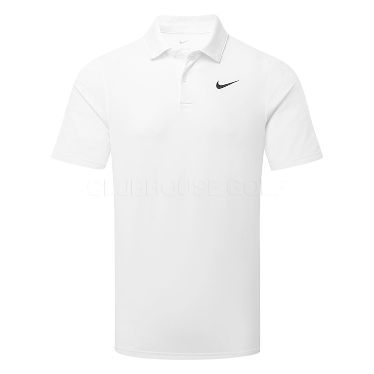 Nike Dri-FIT Velocity Solid Golf Polo Shirt White/Black IB0273-100
