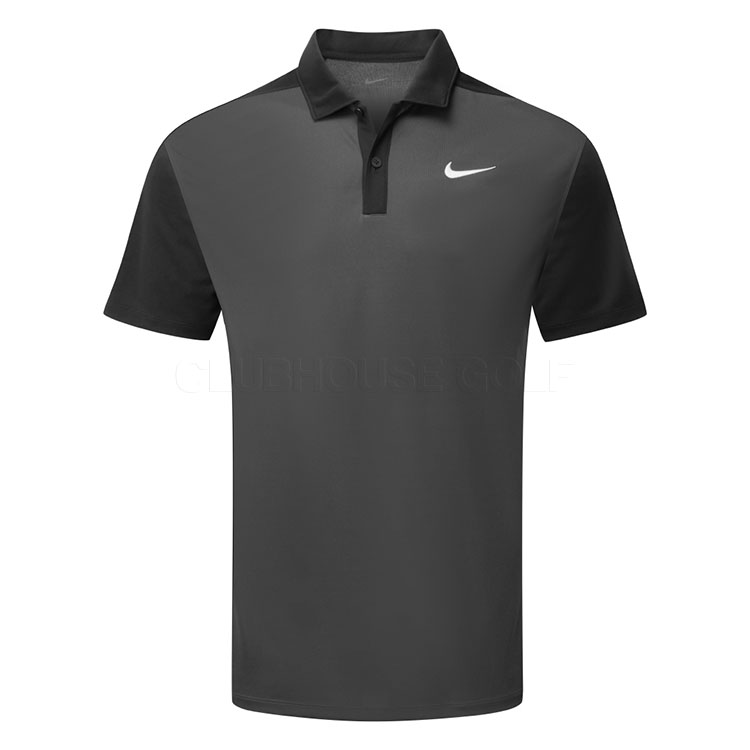 Nike Dry Victory+ Blocked Golf Polo Shirt Anthracite/Black/White HM5637-060