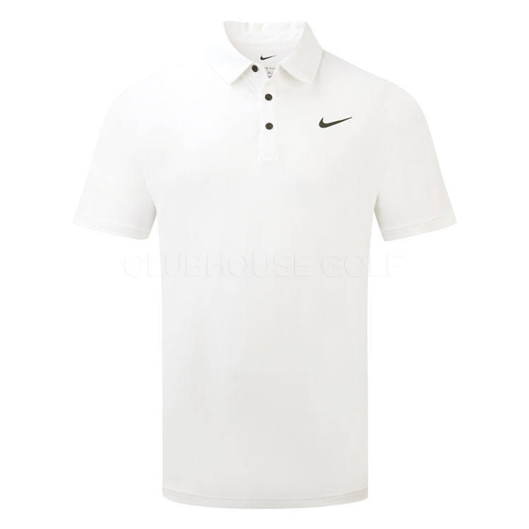 Nike Dry Tour Solid Golf Polo Shirt White/Black FZ7481-100