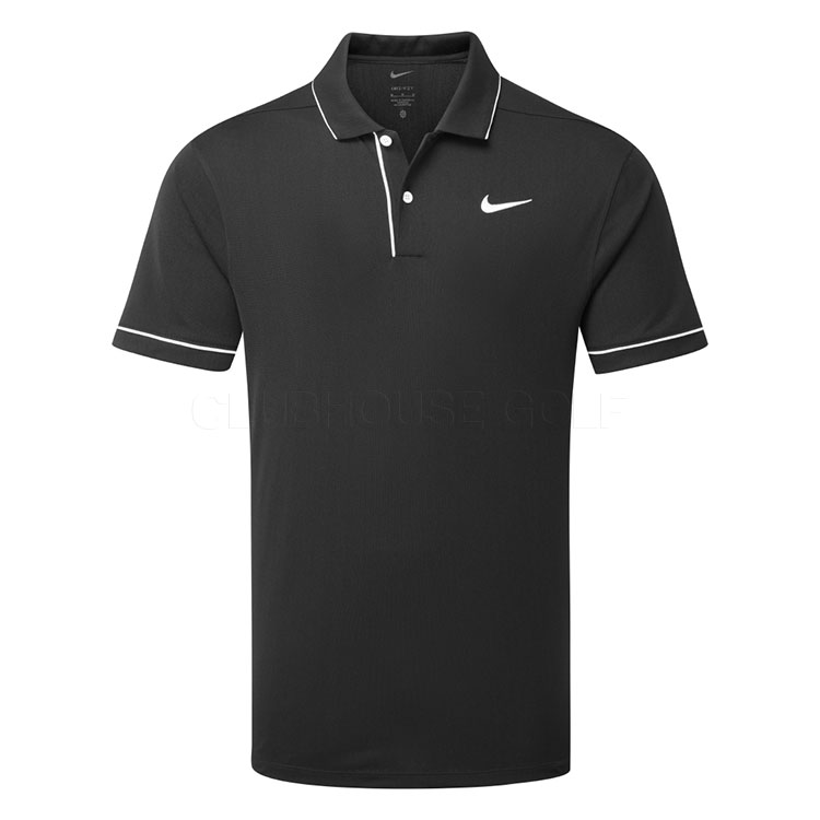 Nike Dry Victory+ Novelty Golf Polo Shirt Black/White FZ7450-010