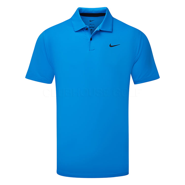 Nike Dry Tour Solid Golf Polo Shirt Light Photo Blue/Black DR5298-435
