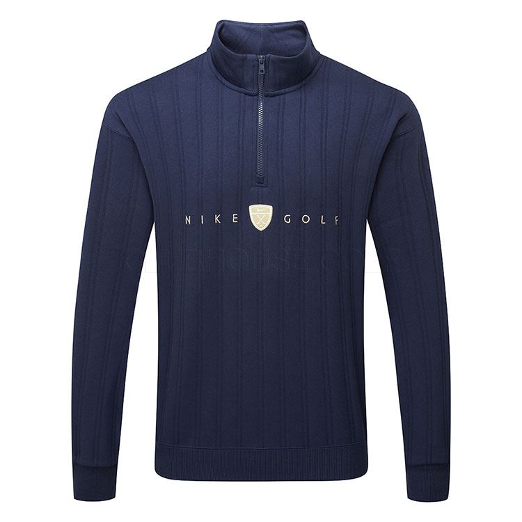 Nike Therma-FIT Fairway Fresh Oversized 1/2 Zip Golf Sweater College Navy/Limestone II0770-419