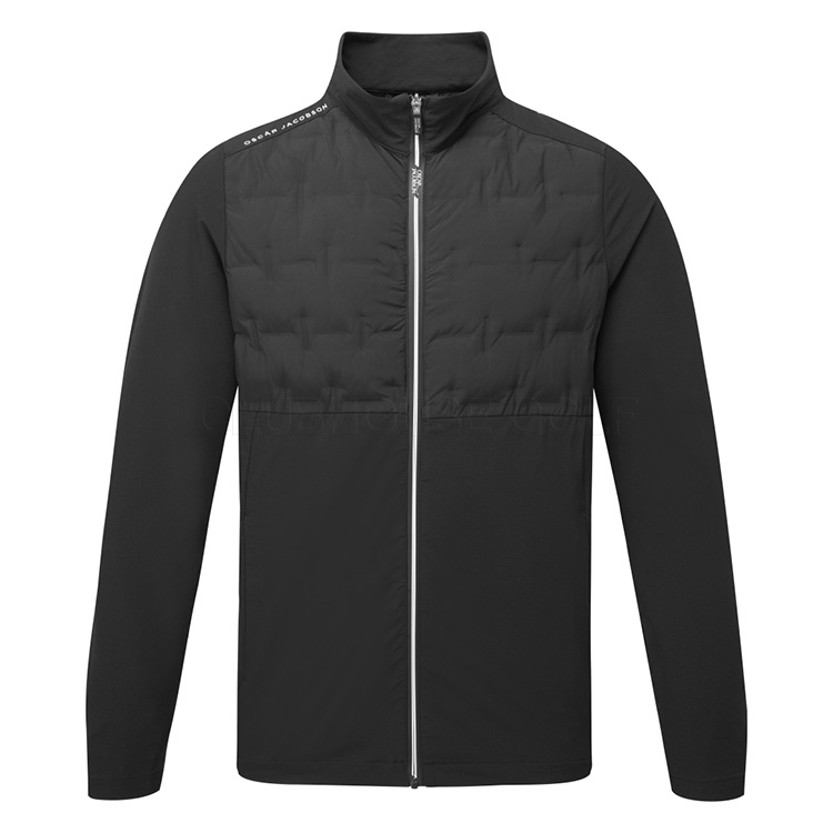 Oscar Jacobson Hackney Padded Golf Wind Jacket Black OJTOP0112