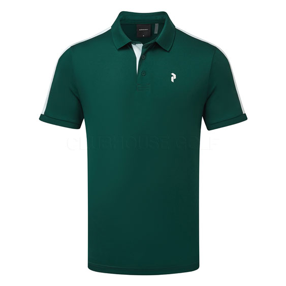 Peak Performance Player Golf Polo Shirt Ponderosa Pine/White G79490210