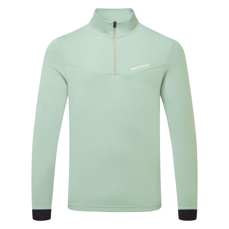 Peak Performance Swift Motion 1/2 Zip Golf Sweater Green Valley/White G80721030