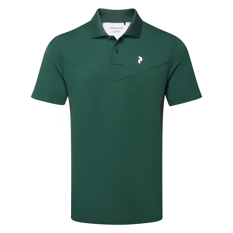 Peak Performance Swift Golf Polo Shirt Ponderosa Pine/Black/White G80723020