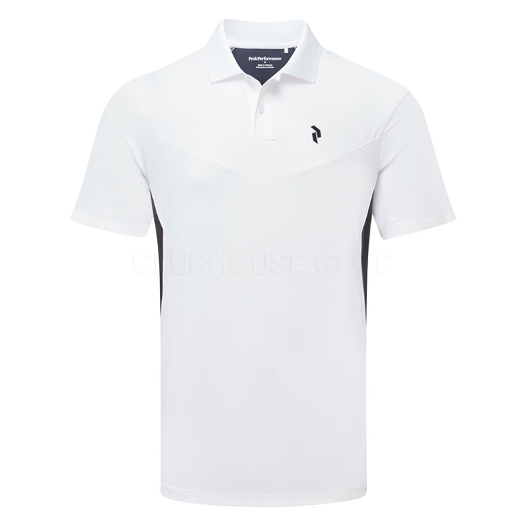 Peak Performance Swift Golf Polo Shirt White/Black/Blue Shadow G80723010