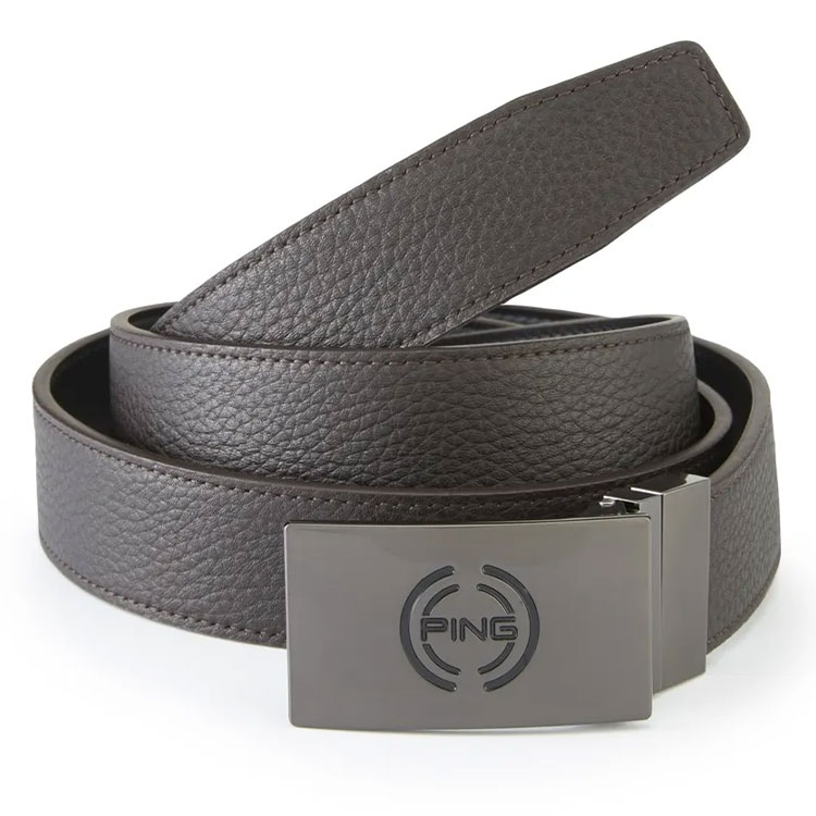 Ping Reversible Stamp Golf Belt Brown/Black - Clubhouse Golf