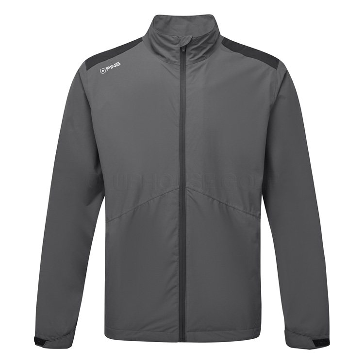 Ping Sensor Dry S2 Waterproof Golf Jacket Asphalt Black Clubhouse Golf