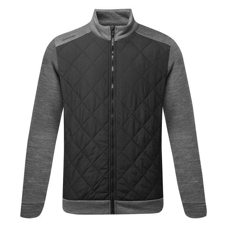 Ping Aaran Golf Wind Jacket Steel Marl Black Clubhouse Golf