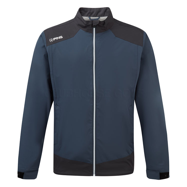 Ping Aquadrive Waterproof Golf Jacket Oxford Blue/Black P03757-OBL