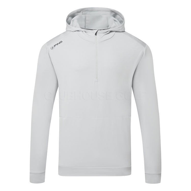 Ping Haldon 1/2 Zip Golf Hoodie Pearl Grey P03781-PG45