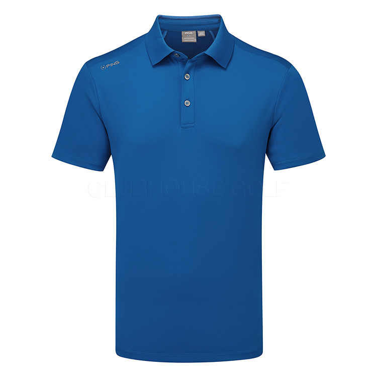 Ping Lindum Golf Polo Shirt Snorkel Blue P03464-SB47