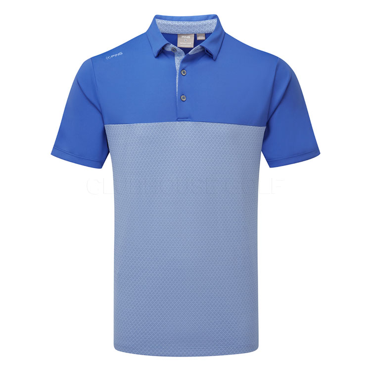 Ping Hall Golf Polo Shirt Ultra Blue/Cornflower Blue P03728-UBC