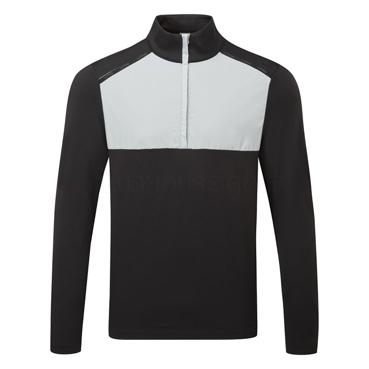 Ping Keeton 1/2 Zip Golf Sweater Black/Pearl Grey P03733-BGR