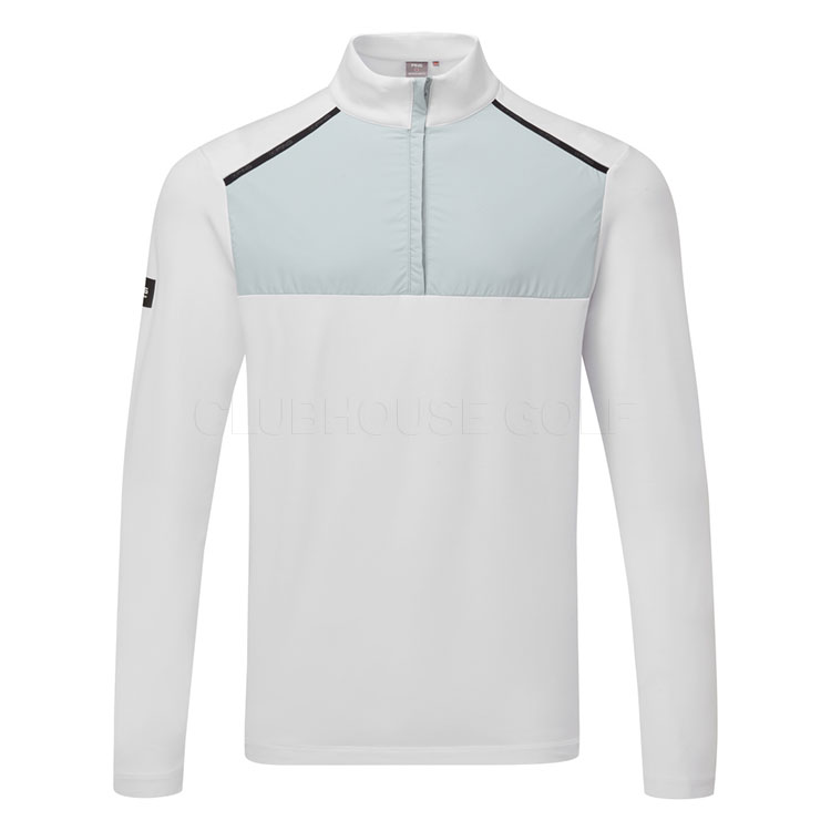 Ping Keeton 1/2 Zip Golf Sweater White/Pearl Grey P03733-WPG