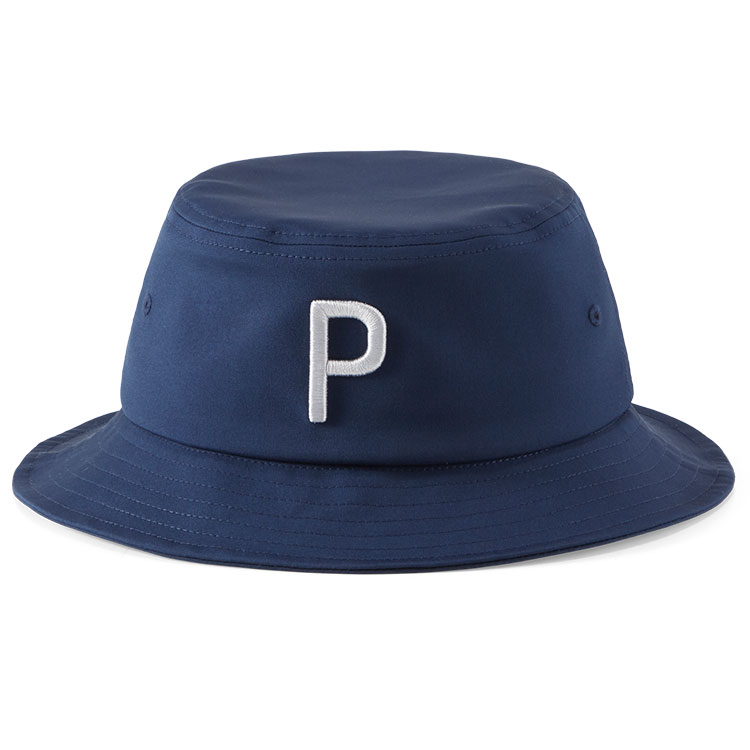 Puma P Bucket Golf Hat Navy Blazer Clubhouse Golf