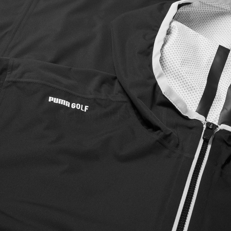 Puma DRYLBL Packable Waterproof Golf Jacket Puma Black/Slate Sky ...