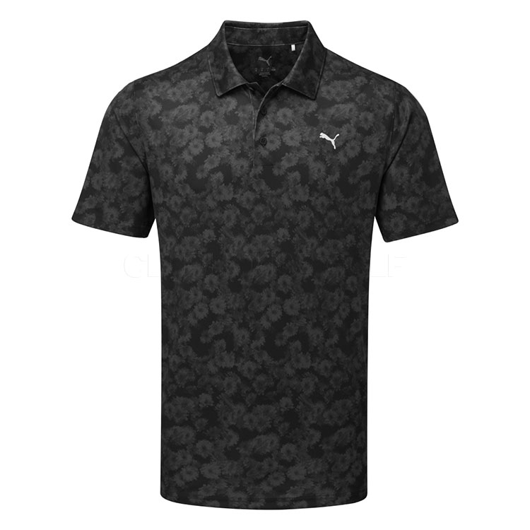 Puma Pure 2.0 Floral Golf Polo Shirt Puma Black 635183-02