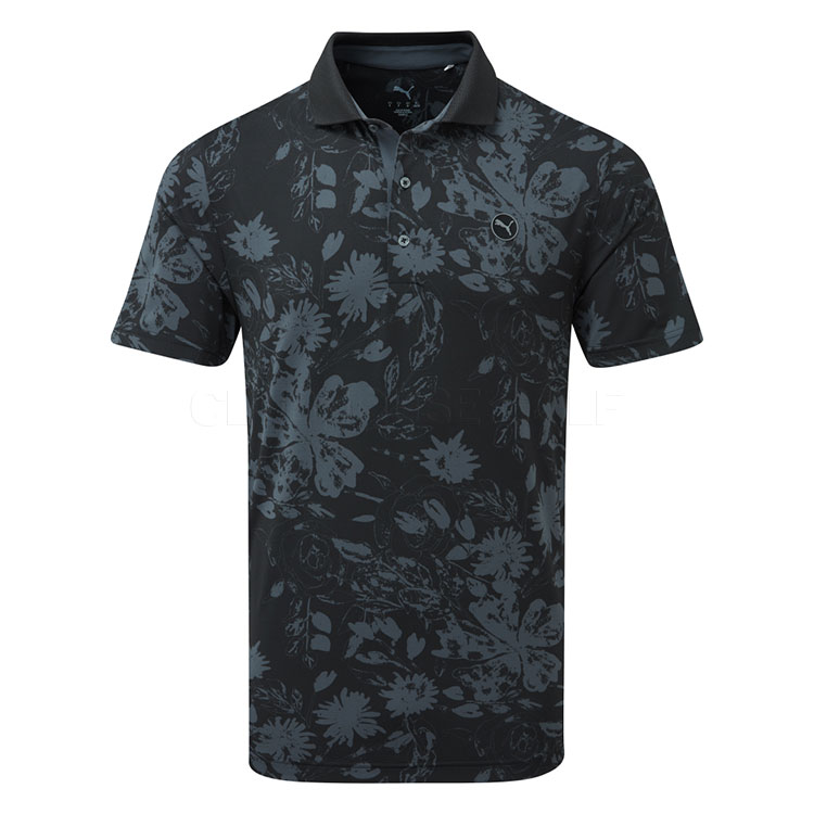 Puma MATTR Rose Golf Polo Shirt Puma Black/Strong Grey 631692-01