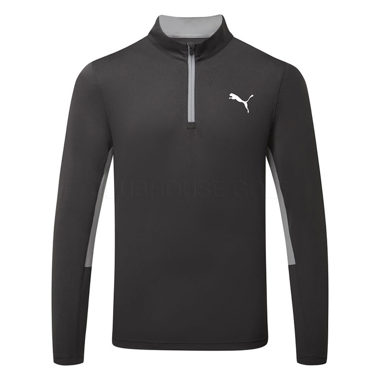Puma Pure 2.0 1/4 Zip Tour Logo Golf Sweater Puma Black 628858-01