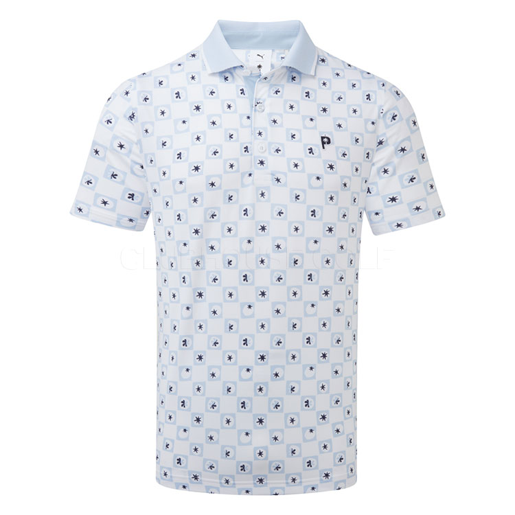 Puma x Palm Tree Crew Micro Golf Polo Shirt White Glow 632265-02