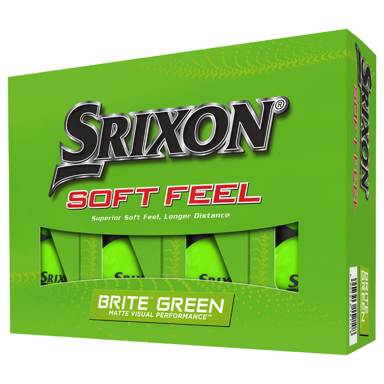Srixon Soft Feel Brite Golf Balls Matte Green