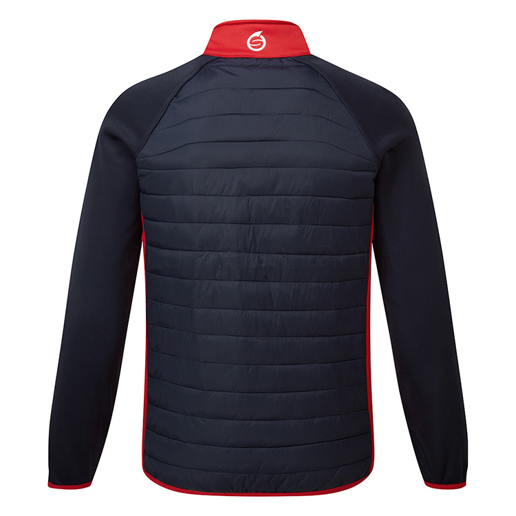 Sunderland Zermatt Padded Thermal Golf Wind Jacket Navy Red White