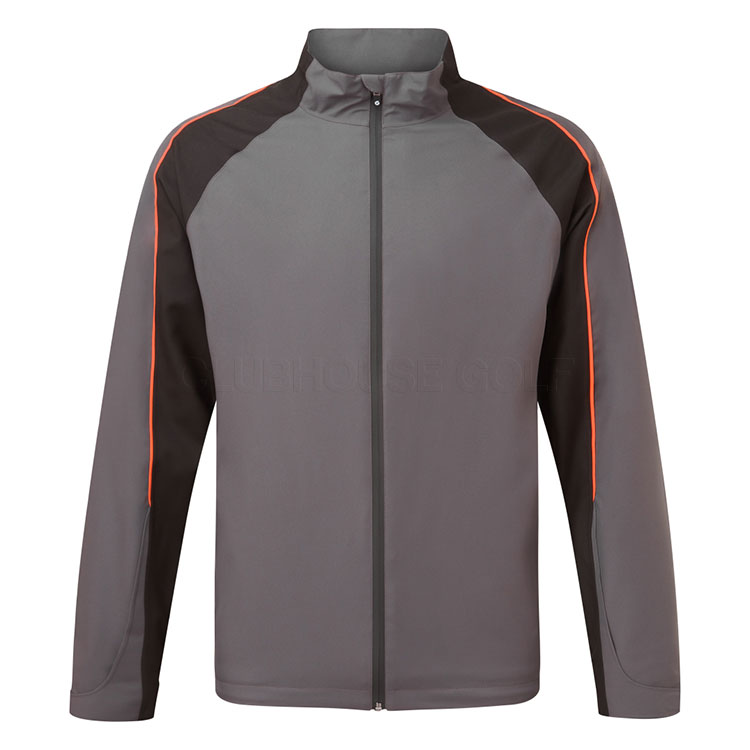Sunderland Typhoon Waterproof Golf Jacket Charcoal/Black/Inferno
