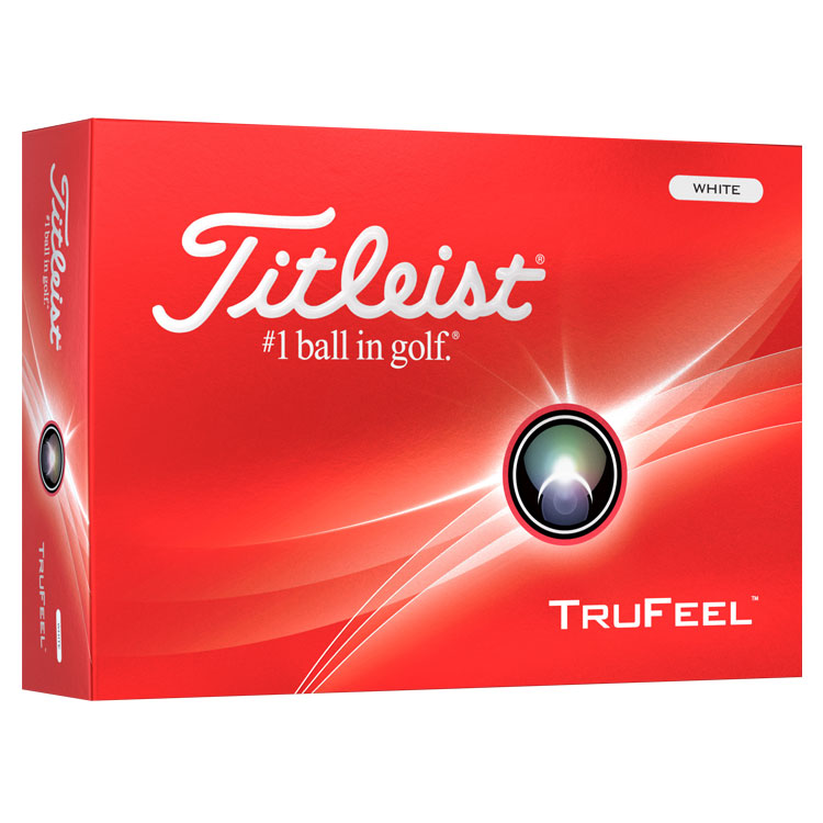 Titleist TruFeel Personalised Text Golf Balls White