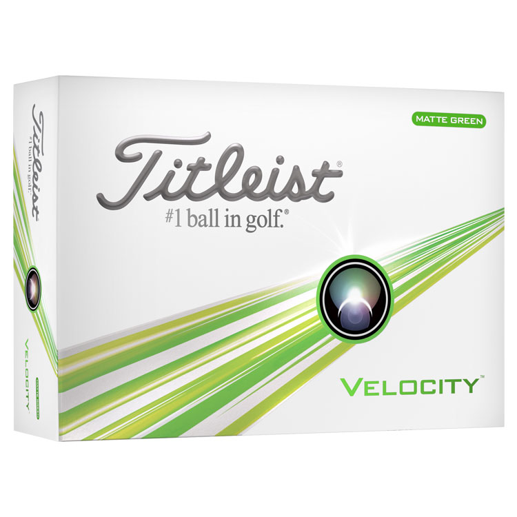 Titleist Velocity Matte Golf Balls Green