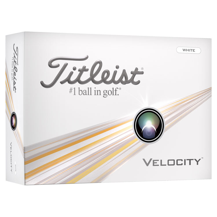 Titleist Velocity Personalised Text Golf Balls White