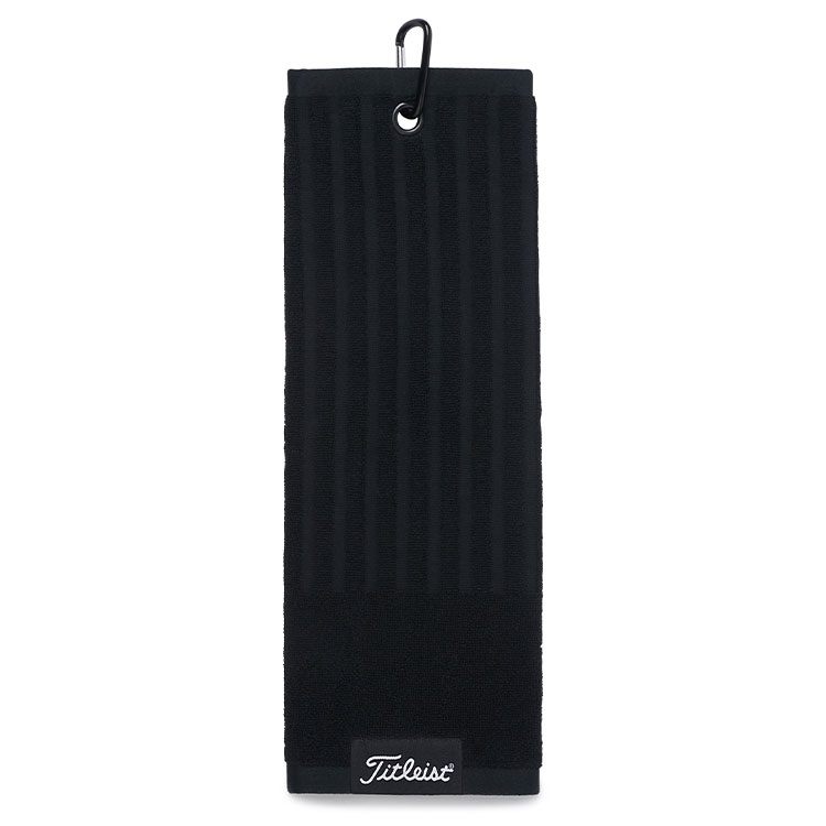 Titleist Players Tri-Fold Golf Towel Black TA22PTFCTE-0