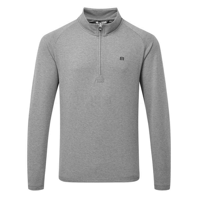 TravisMathew Upgraded 1/2 Zip Golf Sweater Dark Grey 1MQY351-0DGR