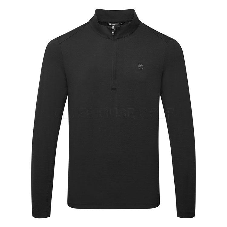 TravisMathew Heater Pro 1/4 Zip Golf Sweater Black A42352-0BLK